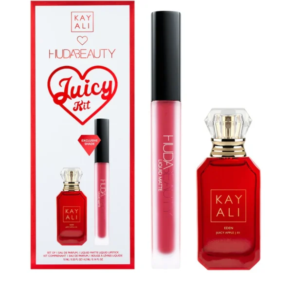 Huda Beauty Kayali Eden Juicy Apple | 01 Mini Perfume and Lip Set
